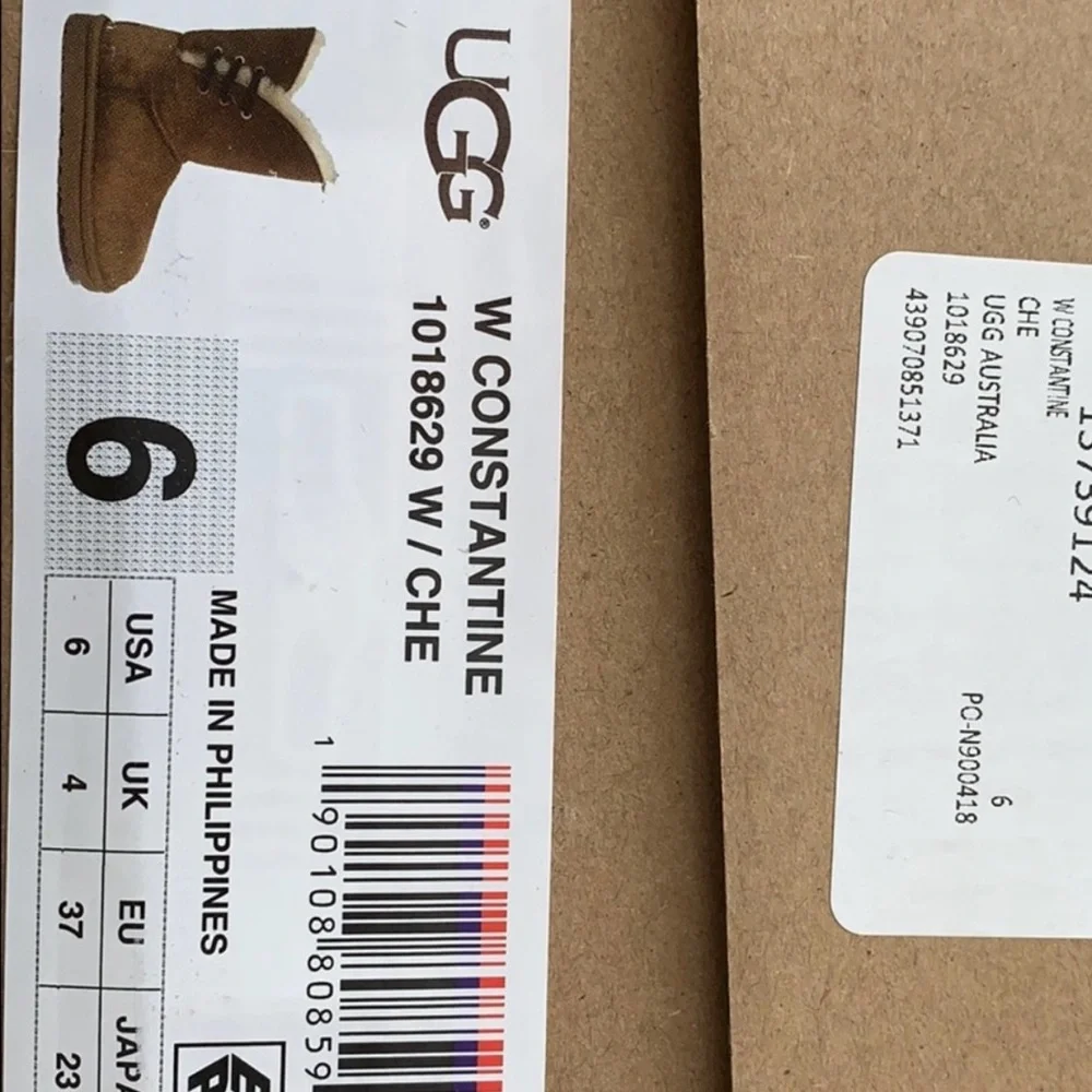 Authentic UGG Constantine chestnut Boots US sz 6, euro 37 - Picture 8 of 8